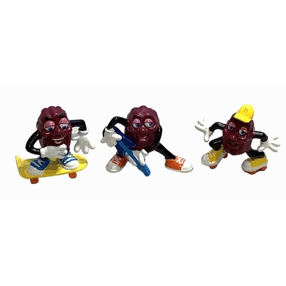 Applause Other - 1988 Applause California Raisins Figurines Roller State Skateboard Guitar Player